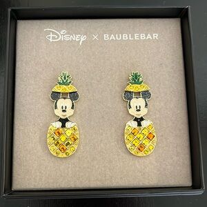 Disney Baublebar Mickey pineapple earrings